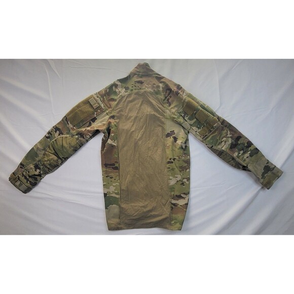 Advanced Combat Shirt MEDIUM 1/4 ZIP Long Sleeve Flame Resistant Multicam Camo - Picture 6 of 8